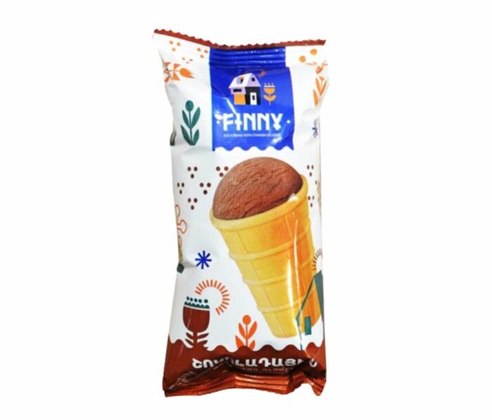 Finny ice-cream in a cup